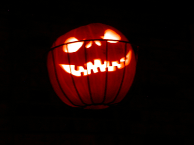 Traditional hanging pumpkin